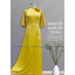 Áo Dài Phom Trẻ Kiểu Truyền Thống TTKLT914